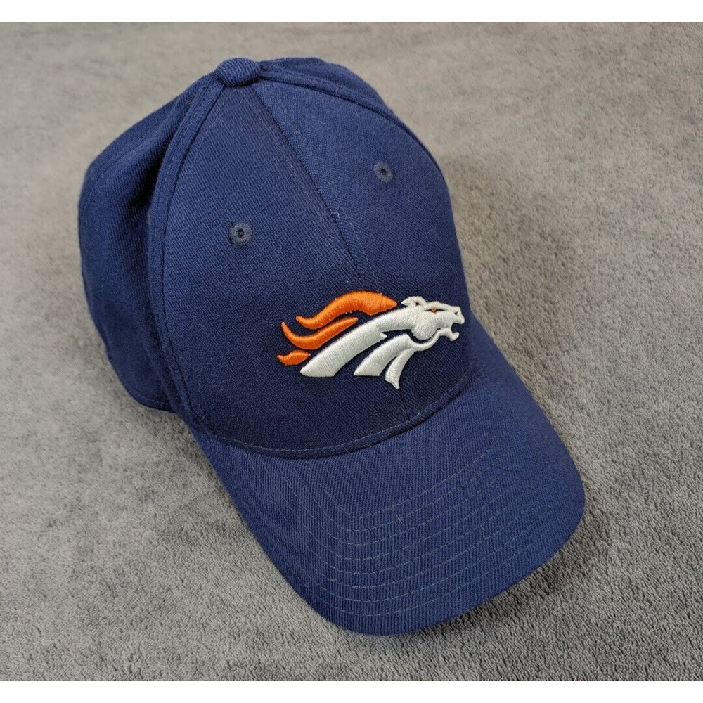 Denver Broncos Navy Blue Hat NFL Reebok One Size Fits All Fit Adjustable Hat Cap